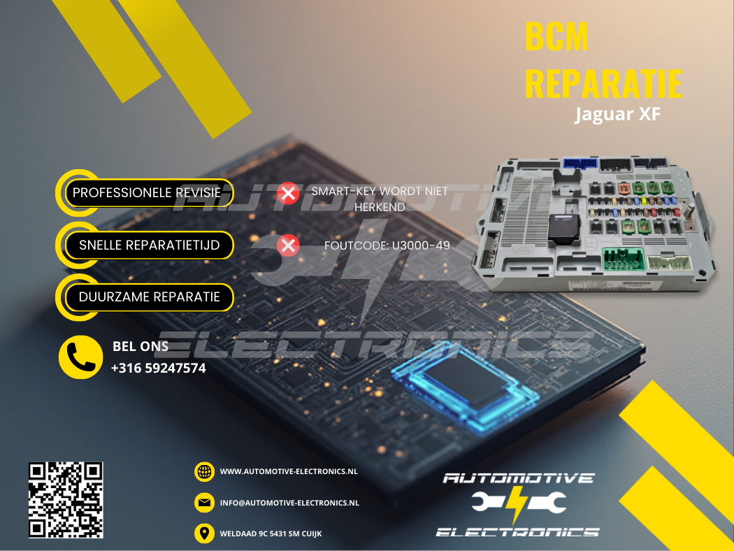 Jaguar XF BCM Reparatie Smart-key/Sleutel wordt niet herkend Foutcode ...